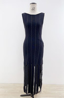 Vêtements élégants pour femmes Robe longue sans manches en tricot ajustée pour femmes automne 2025