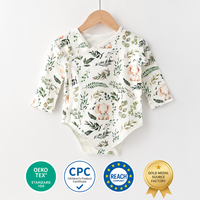 Body para Bebé con Estampado de Zebra, Precio de Fábrica, Certificado OEKO-TEX y CPC, Mono para Recién Nacido, Venta al Por Mayor, OEM ODM