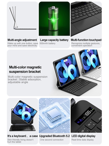 Cover per tastiera Tablet Wireless portatile per iPad <span class=keywords><strong>Air</strong></span> 4/<span class=keywords><strong>5</strong></span>/6 iPad Pro 11 pollici con tocco magico Apple <span class=keywords><strong>Pad</strong></span> realizzato in pelle sintetica di alta qualità