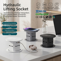 XIMLON CE Italienischer Standard Kabellose Ladebuchse mit USB Hydraulische Dämpfung Hebevorrichtung IP44 Tischplatte Pop-up-Steckdose Hersteller