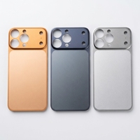 Protection intégrée de luxe pour iPhone 17, 16, 15 Pro, 17 Air, 14 – Film mat fin à effet peau avec grande fenêtre, application facile