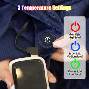 Winter Nature Sleeping Warm Felpa Calefacción Manta Suave y cómoda Usb Heated Hoodie Mantas - Product Image 4