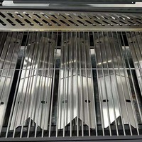 Barbecue à gaz autoportant moderne, four à rôtir multifonctionnel épaissi pour patio extérieur