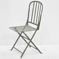 Meubles de jardin portables en fer antique Luckywind, ensemble de meubles de bar de jardin, ensemble de table et de chaises pliantes en métal pour patio et bistrot