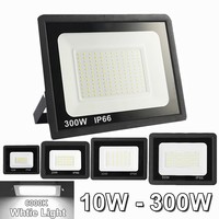 Venta al por mayor al aire libre impermeable IP66 10W 20W 30W 50W 100W 150W 200W 6500K reflector estacionamiento estadio Led Luz de inundación