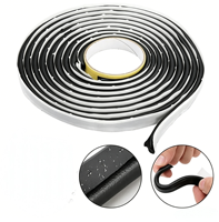 Colle butyle non-durcissante Rynoguard, noire/grise, en caoutchouc, étanche, hermétique, -40°C~120°C, réutilisable pour phares, toits de camping-cars et fenêtres