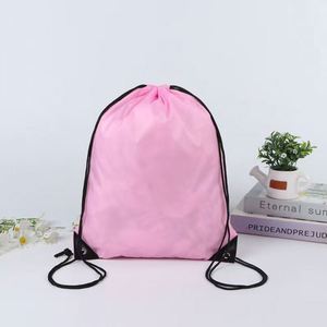 Portable Factory Price Polyester String <b>Backpack</b> Drawstring Organic Custom Terylene Bag Canvas Drawstring <b>Backpack</b> for Sports - Product Image 1