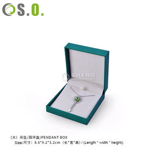 High-end Factory Jewelry Imitation Leather Paper <b>Box</b> High-quality Custom Elegant Pendant <b>Earring</b> <b>Box</b> Set Leatherette Paper <b>Box</b> - Product Image 4