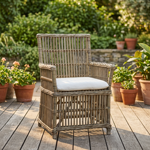 Nordic Modern Style Natural <b>Rattan</b> Indonesia Dining Cane <b>Chair</b> - Product Image 3