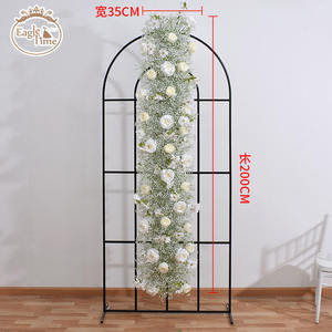 Nuovo Design personalizzato romantico festa di nozze lungo bianco rosa Baby alito fiore Runner in vendita - Product Image 6