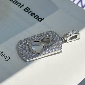 Colgante de Calabaza de Plata Pura S925 con Diseño Único de Nicho, Estilo Medieval Simple, Estilo Chino Nuevo, Joyería con Incrustaciones de Oro - Product Image 1