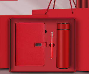 Роскошный корпоративный подарочный набор на заказ, Вакуумная чашка и блокнот-премиум, рекламный подарочный набор для бизнеса - Product Image 5