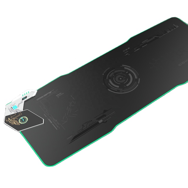 Gaming Desk Mouse Pad  Desk Mat 45W Wireless Charging Station With Adapter Large RGB Mouse Pad Gaming Desk Accessories