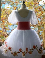 Nouvelle robe de tutu de ballet Giselle attrayante pour filles et adultes, vêtements de danse en tulle blanc et rose, taille personnalisée