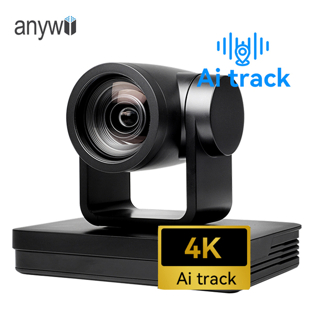 Anywii 4K PTZ Camera with 12x Optical Zoom Auto Tracking PoE /SDI Outputs for Live Streaming & Video Conferencing