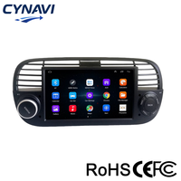 Autoradio 1Din 7 pouces Android 13 avec écran tactile, CarPlay, Android Auto, AHD, WIFI, GPS, RDS, BT, USB, MP3/MP4, FM, Mirror Link, Fiat 500 2007