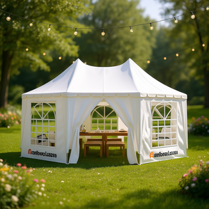 Carpa de Jardín Resistente para Bodas, Gazebo de PVC y Tela Oxford con Postes de Aluminio de 2000-3000 mm, Impermeable, para Verano - Product Image 2