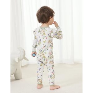 Mono de Manga Larga para Bebé BambooBud, Mono de Viscosa de Bambú para Bebés, Niños Pequeños y Recién Nacidos, Talla 2T, Ropa de Dormir Suave - Product Image 5