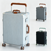 Valise rigide tendance avec poignée télescopique large, serrure TSA, légère, pour voyages d'affaires et de loisirs