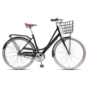 จักรยานเมืองสไตล์โบราณ700C พร้อมตะกร้าโลหะ Shimano Nexus ภายใน3ความเร็วจักรยานสำหรับผู้ใหญ่จักรยานกาแฟอเนกประสงค์ - Product Image 4