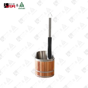 Vapasauna nuevo diseño modelo Rectangular ovalado de madera de cedro rojo bañera de hidromasaje al aire libre 1-2 personas uso al aire libre uso patio trasero <span class=keywords><strong>Oasis</strong></span> - Product Image 6