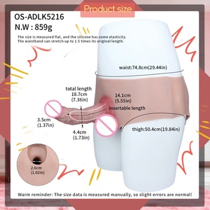 ORALSX 7 Inches Hollow Penis Harness Pants Cock Enlargement Delay Ejaculation Realistic Cock Sheath Penis Harness for Men - Product Image 5