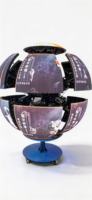 Écran LED sphérique télescopique motorisé 360 °   Écran sphérique immersif 3D rotatif, écran LED mécanique, diamètre personnalisé