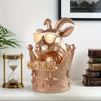 Drôle de G.O.A.T. Trophée-Prix du meilleur lieu de travail, Goat Trophy Cup avec couronne, pour patron, employé, champion