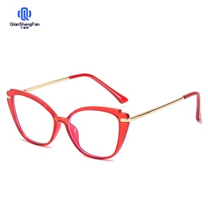 Lunettes anti-lumière bleue européennes et américaines transfrontalières monture oeil de chat rétro <span class=keywords><strong>lentille</strong></span> plate en gros - Product Image 4