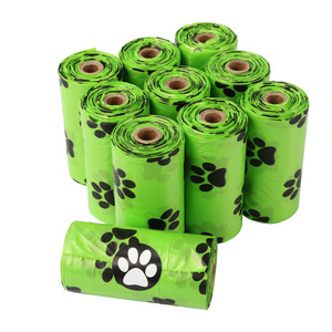Atacado Custom Eco-Friendly Dog Poop Bags Biodegradável Plástico Forte Controle De Odor para Gatos Pequenos Animais - Product Image 1