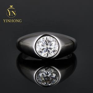 Новое минималистское высококачественное ювелирное изделие из муассанита, серебряное 925, свадебные кольца для мужчин и женщин - Product Image 1