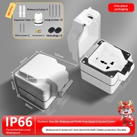 Boîtes de protection pour interrupteurs et prises électriques étanches à l'eau de qualité IP66 pour l'extérieur, boîte de charge extérieure étanche