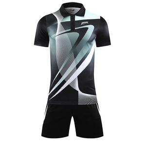 핫 세일 남성 피트니스 운동 훈련 스포츠 의류 탁구 셔츠와 반바지 테니스 크리켓 셔츠 저지 - Product Image 2