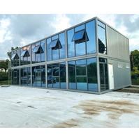 Installation rapide, conteneur de bureau modulaire de 20 pieds, maison préfabriquée, conteneur portable, maison en panneaux sandwich