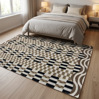 High Quality Handmade Acrylic Carpet Bedroom Large Dark Color Wholesale Price Area Rugs