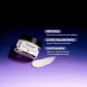 Divain Advanced Peptides Night Sorbet Crema Viso Notturna con Niacinamide, Acido Ialuronico e Peptidi - Product Image 3