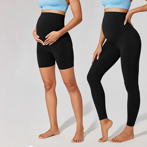 Pantalons de maternité taille haute, pantalons décontractés tendance, collants, shorts, leggings et pantalons évasés - Product Image 2