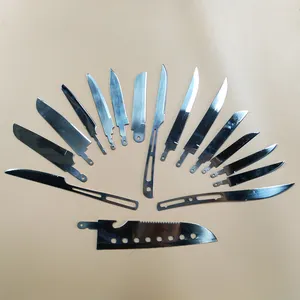 BLK54廉价毛坯刀片不锈钢刀片毛坯套件准备安装手柄Paring Santoku刀片用于刀