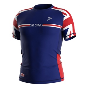 Rashguard pour hommes UK, série Elite nationale, UPF50+, séchage rapide, respirant, extensible, anti-frottement, chemise de compression - Product Image 1