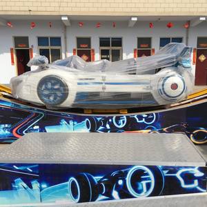 La macchina da gioco per bambini più venduta pista a forma di U 8 posti F1 Mini auto volante giostre <span class=keywords><strong>Crazy</strong></span> Spin Car Ride - Product Image 5