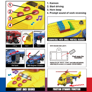 Modèle de voiture à inertie sonore <span class=keywords><strong>et</strong></span> lumineuse à assembler <span class=keywords><strong>et</strong></span> à démonter AJB DIY, ensembles de blocs de construction assemblés, jouets pour enfants - Product Image 6