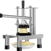 Draagbare commerciële aardappel-frites snijmachine, verticale frietsnijder, multifunctionele handmatige groente- en fruitsnijder