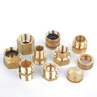 Raccords de tuyau d'arrosage à connexion rapide, de haute qualité, en laiton forgé, à tête hexagonale, plaqués, femelles, 3/4"FHT X 1/2"NPT