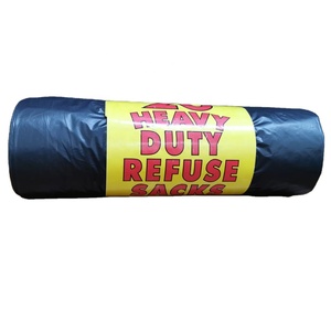 Extra Heavy Duty l Individually Folded Biodegradable Quality Trash <b>Bag</b> Industrial <b>Refuse</b> Sacks Disposable Garbage Trash <b>Bags</b> - Product Image 1