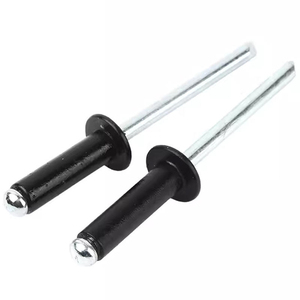 Rivet aveugle à tête dôme en aluminium anodisé noir, rivet à éclatement à extrémité ouverte, fixation personnalisée - Product Image 6