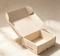 Custom Logo Eco-Friendly Kraft Corrugated Mailer Box with Glossy Lamination for Dog & Cat Food and Pet Apparel Packaging