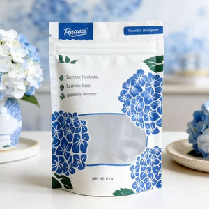 Bolsas Personalizadas de Grado Alimenticio a Prueba de Humedad con Ventana para Alimentos para Mascotas, Comida Enlatada, Paquetes de Semillas de Flores y Té Aromático - Product Image 1