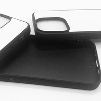 Étui souple en TPU avec motif gaufré uni, protection intégrale 360° pour 17 Pro (emballé en carton)