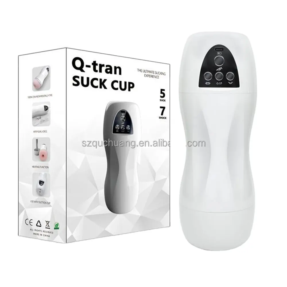 Sex toy réaliste chauffant à double poche pour chatte et bouche vagin Masturbateur pour homme facile à nettoyer avec sons Fabricant de masturbation