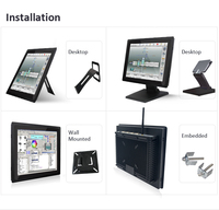 Ordinateur intégré industriel étanche 10.4 21.1 15 15.6 pouces à écran tactile OEM sans ventilateur avec accessoire HMI/PLC en stock